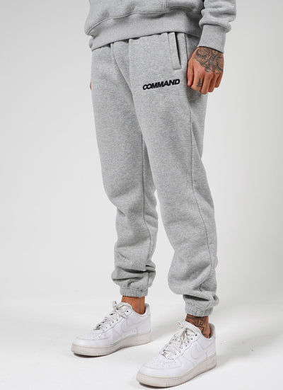 GREY OVERSIZED COMFORT TRACK PANTS