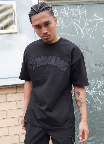 BLACK OVERSIZED VALOR COLLEGE T-SHIRT