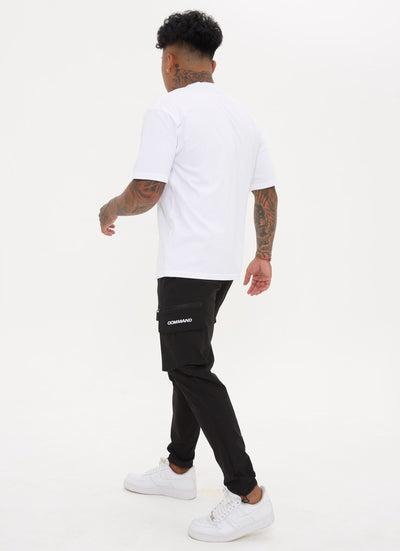 BLACK CARGO PANTS