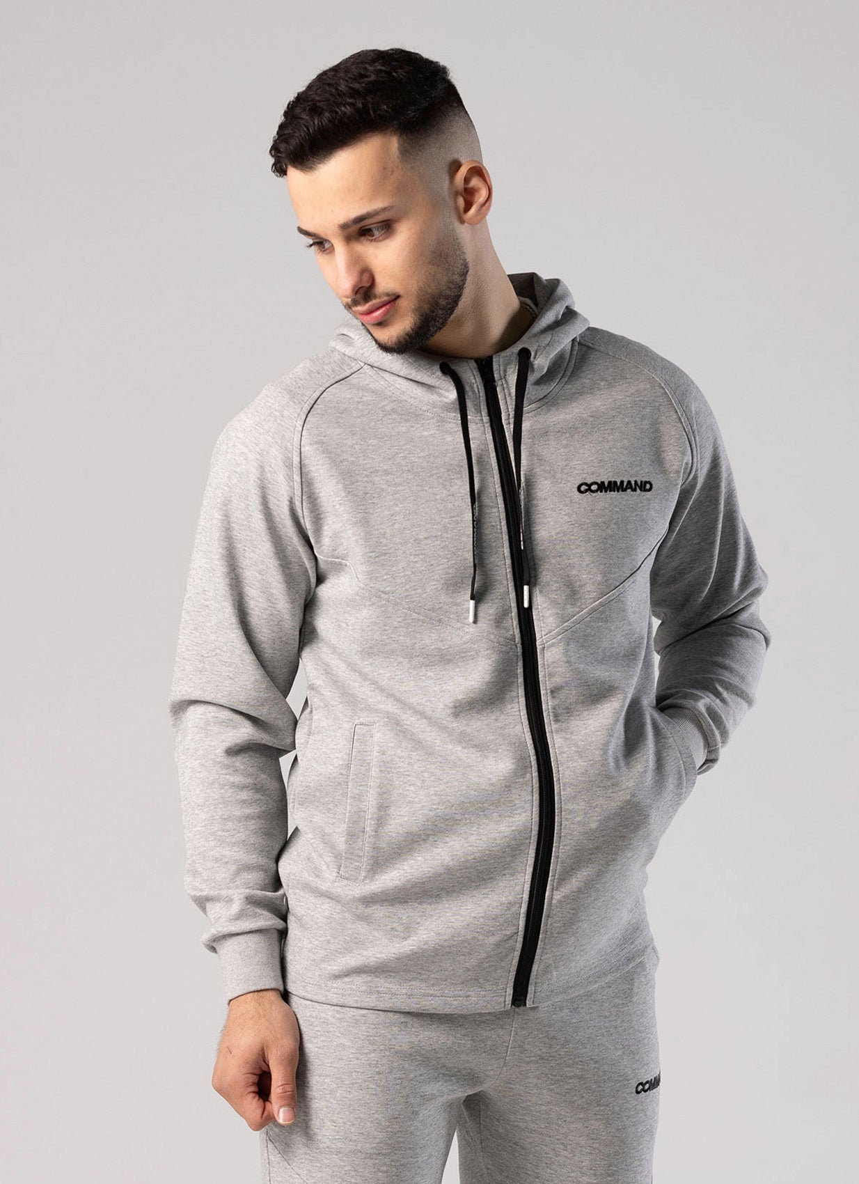 GREY DAILY ZIP JACKET