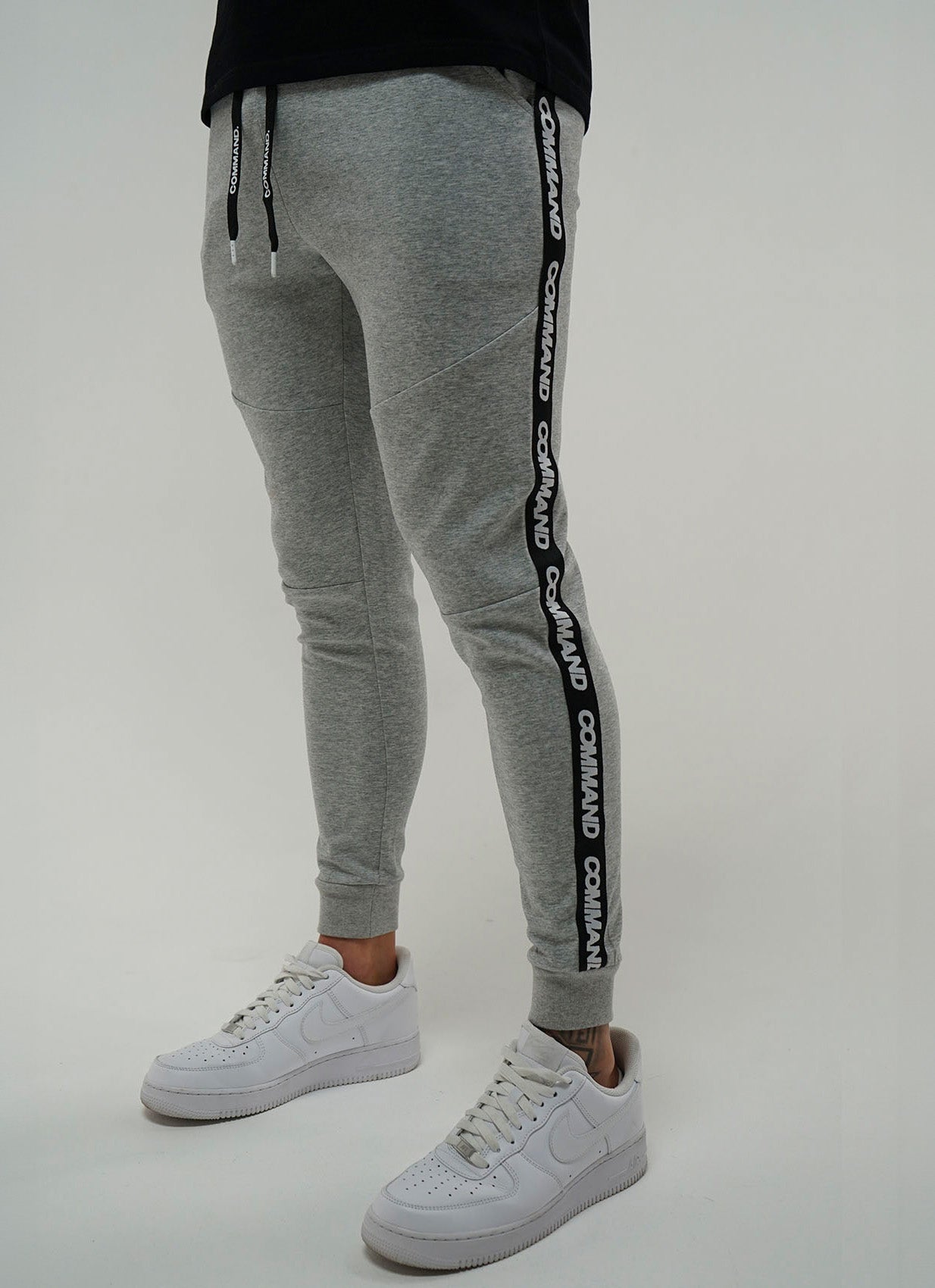 GREY TAPE DAILY TRACK PANTS