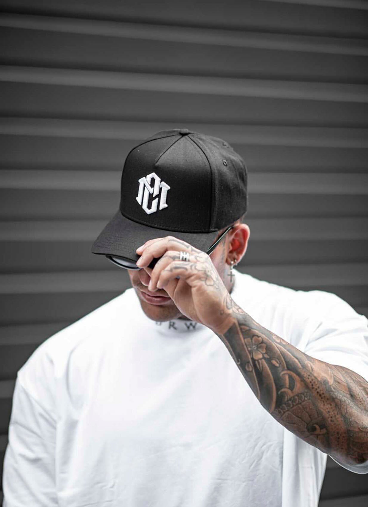 LOGO A-FRAME HAT BLACK